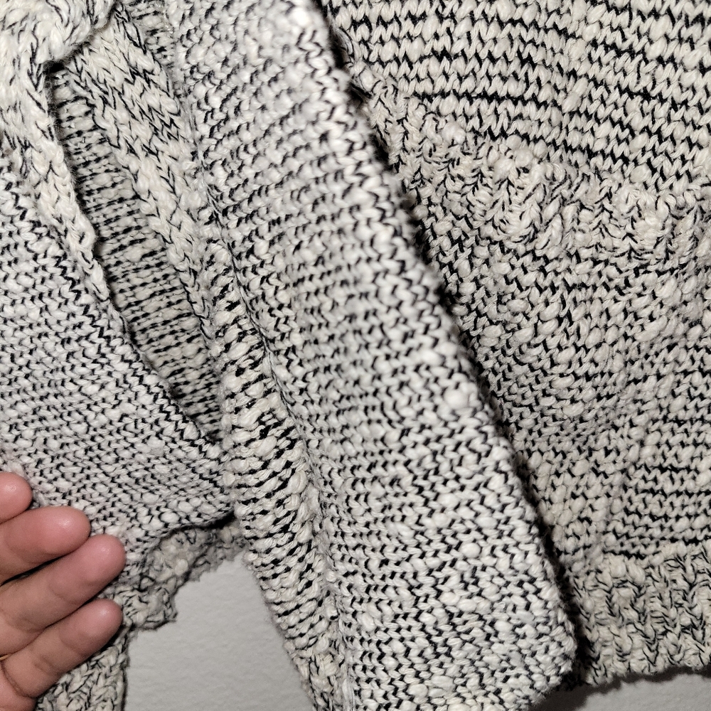 Mod Ref Cream Texture Knit Wrap Cardigan - image 8